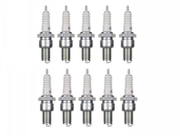 10x Zündkerze B9ES Zündkerzen Set 10 Stück 10er Pack für Motorrad / Roller