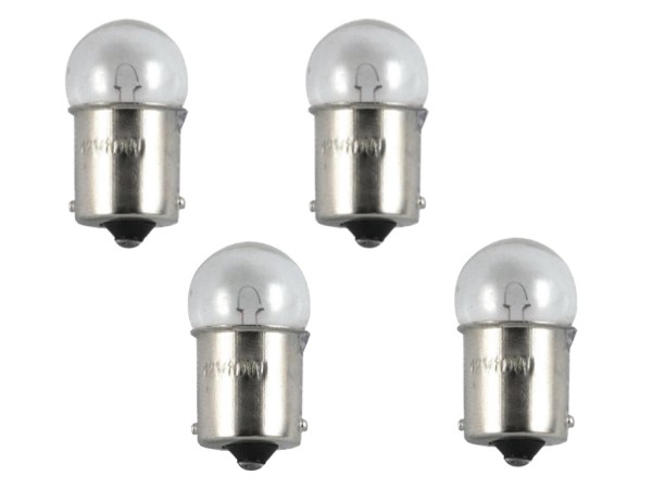 4x Glühlampe BA15S 12V 10W E-Geprüft für Zündapp Hercules Mofa Moped Bremslicht