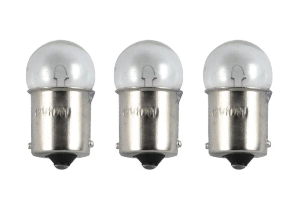 3x Glühlampe BA15S 12V 10W E-Geprüft für Zündapp Hercules Mofa Moped Bremslicht