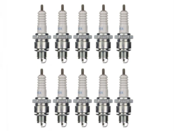 10x Zündkerze BR8HSA Zündkerzen Set 10 Stück 10er Pack für Motorrad / Roller