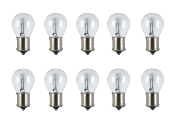 10x Glühbirne BA15S P21W 6V Glühlampe E-Geprüft Blinker Bremslicht für Simson MZ